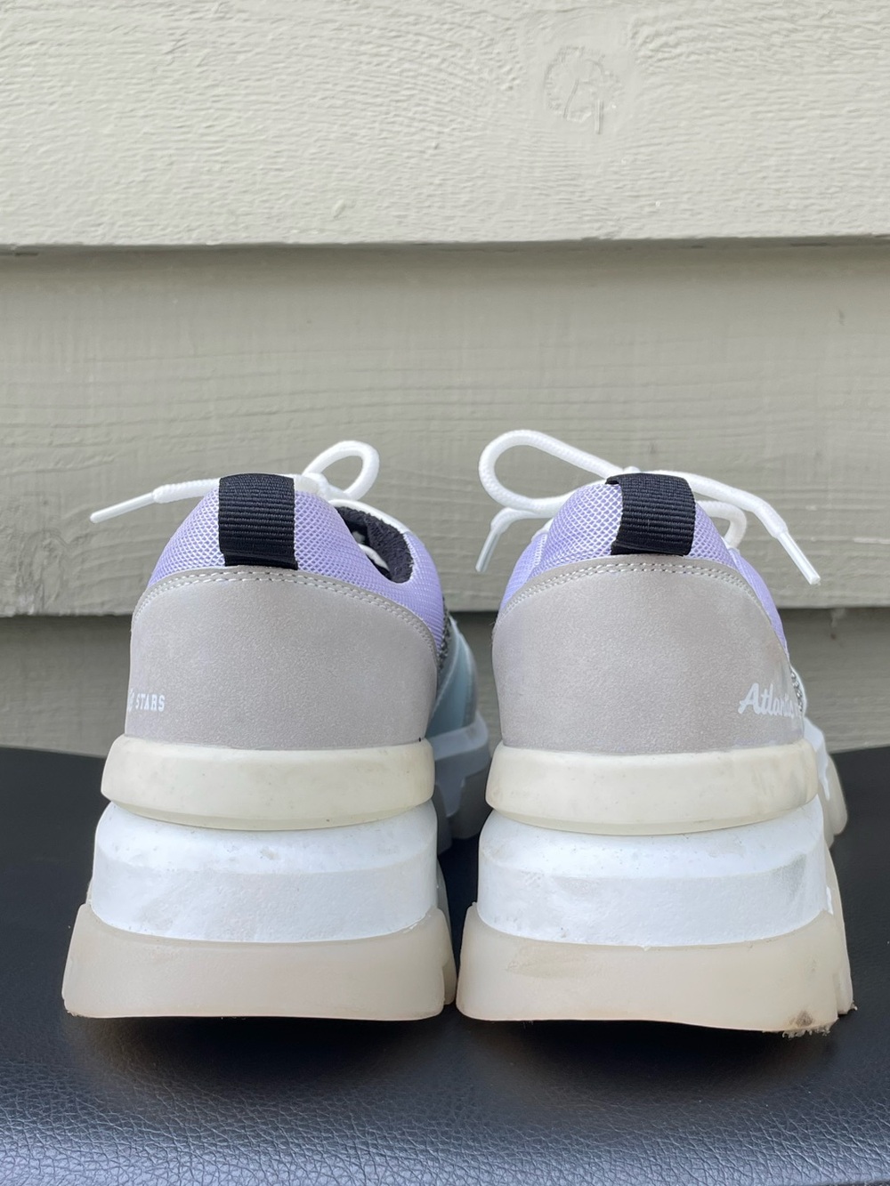 Atlantic Stars Ava Women's Grey & Light Blue Chunky Sneaker size 38 - Picture 7 of 12